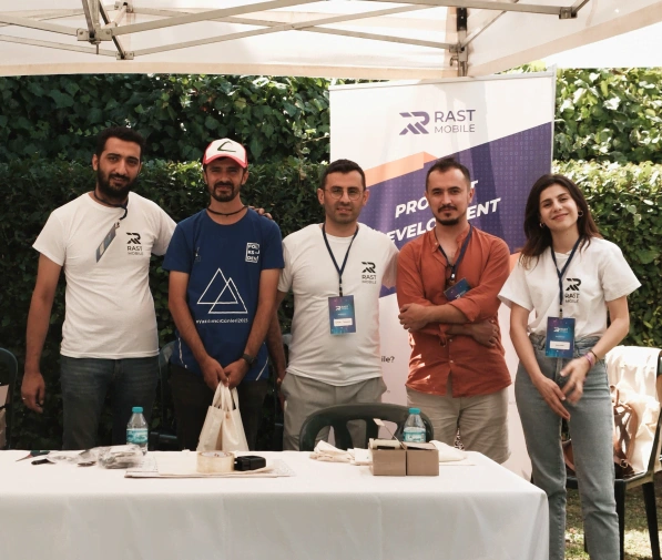 Rast Mobile team working together and attending events