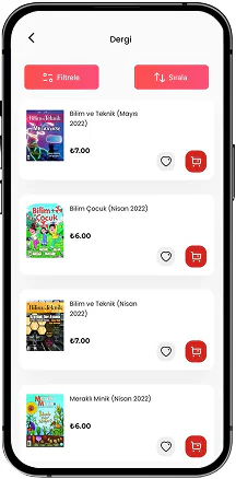 Digital book sales mobile application screen