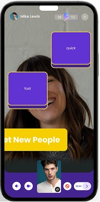 Word Ninja mobile word game interface