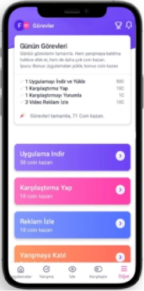 Appzy mobile application screen