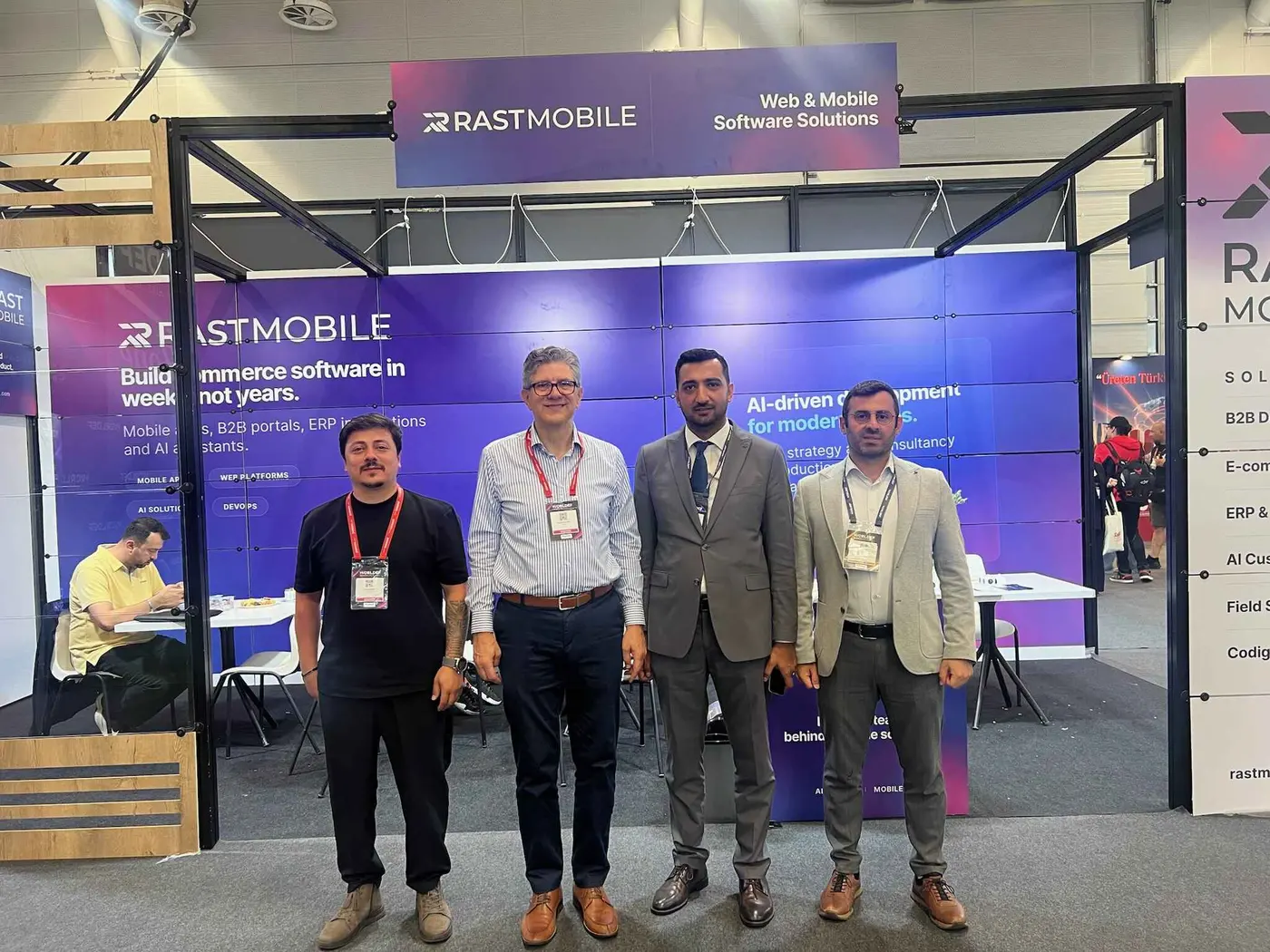 Rast Mobile team working together and attending events