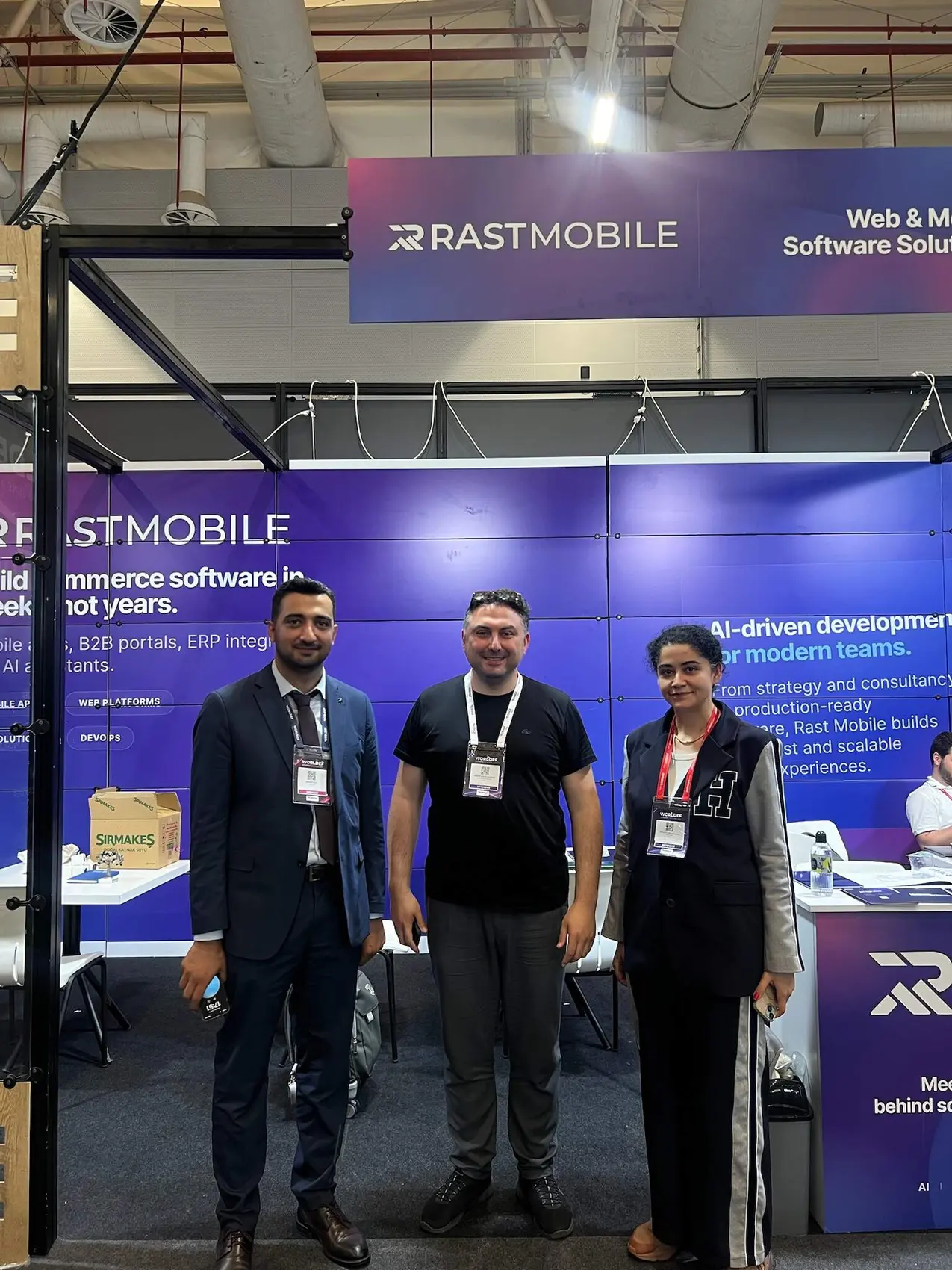 Rast Mobile team working together and attending events
