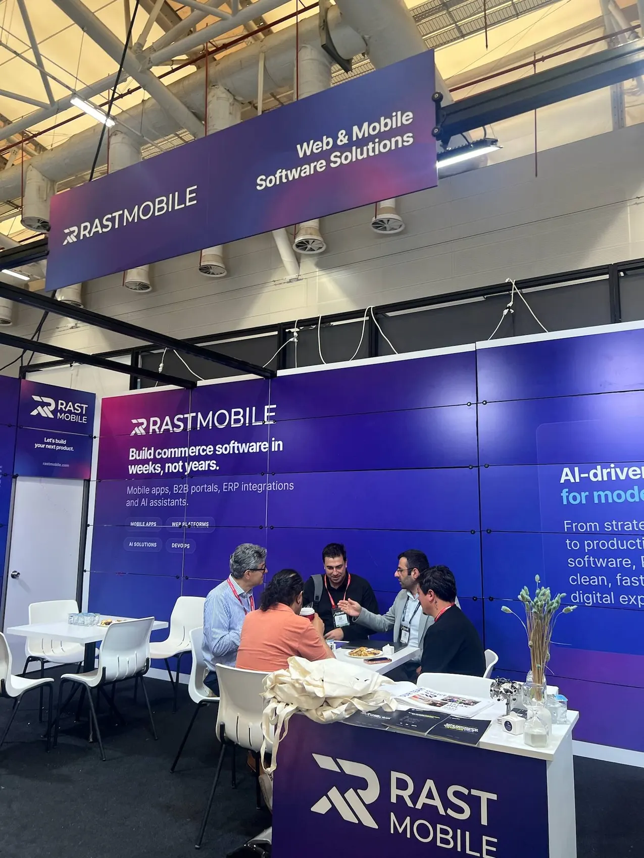 Rast Mobile team working together and attending events