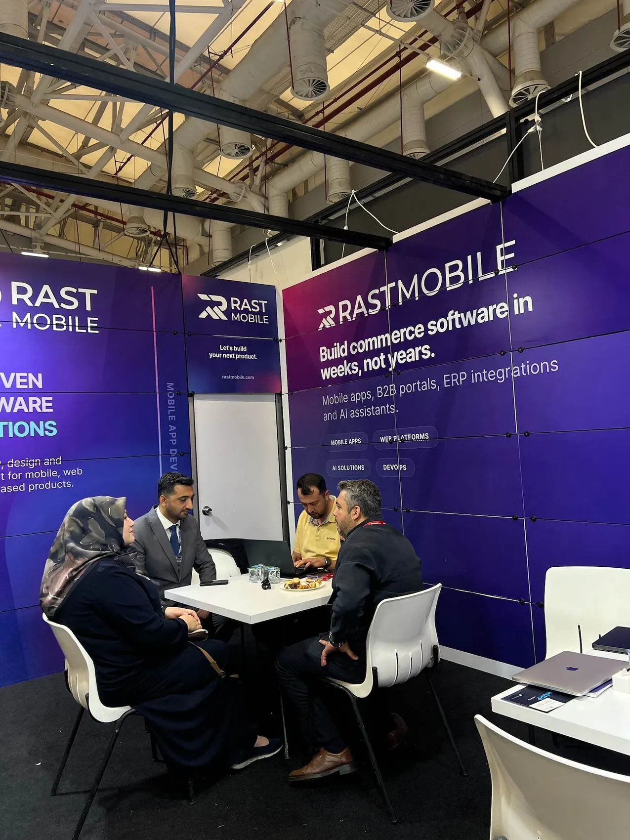 Rast Mobile team working together and attending events