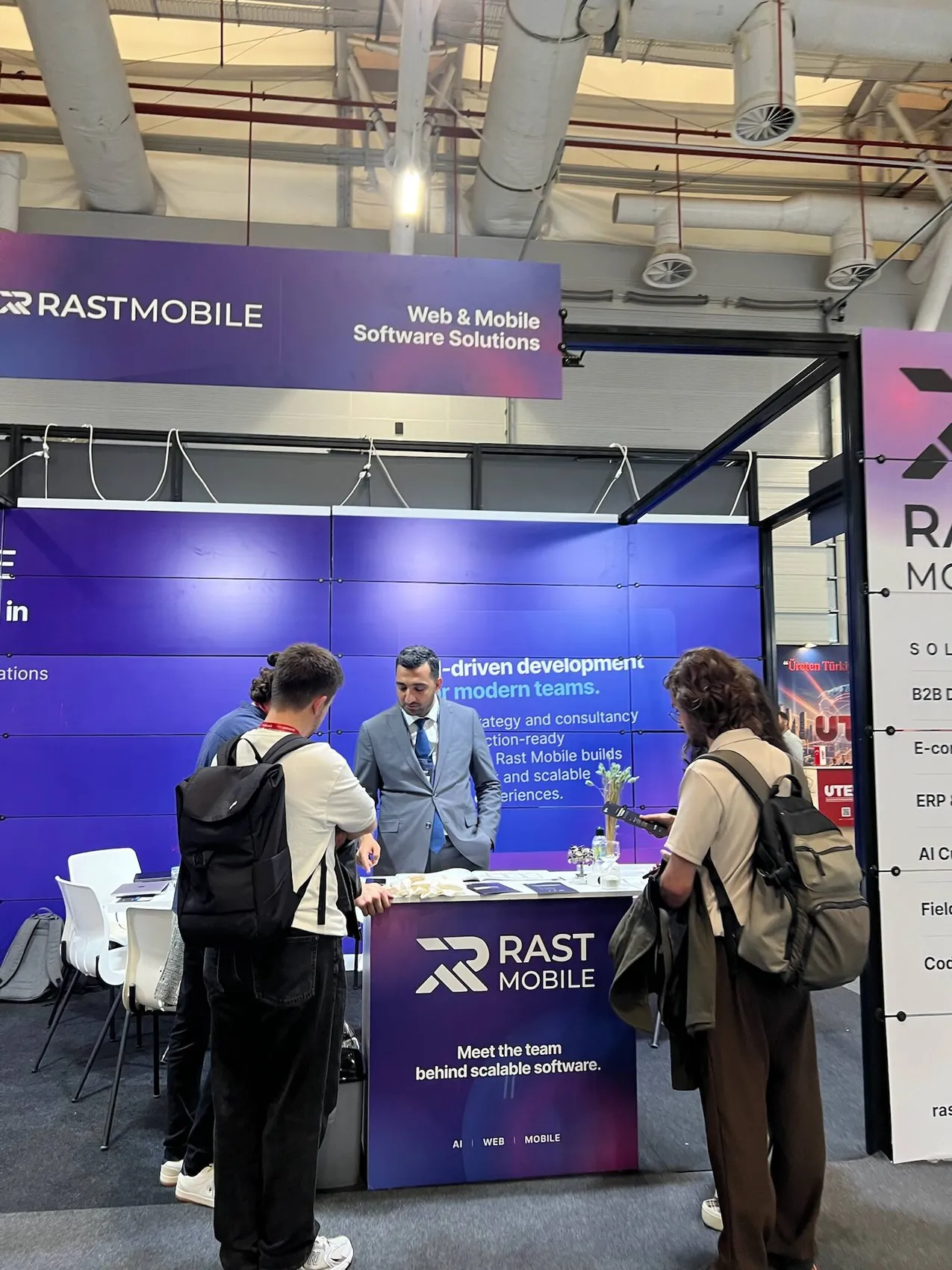 Rast Mobile team working together and attending events