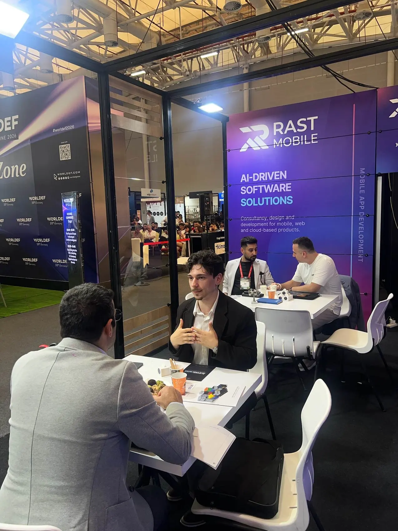 Rast Mobile team working together and attending events