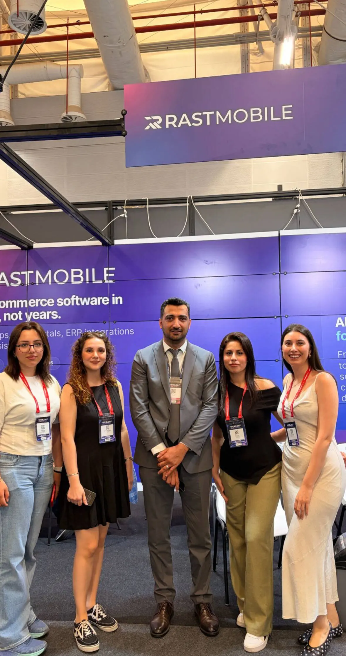 Rast Mobile team working together and attending events