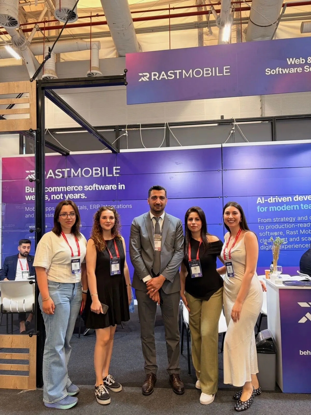 Rast Mobile team working together and attending events