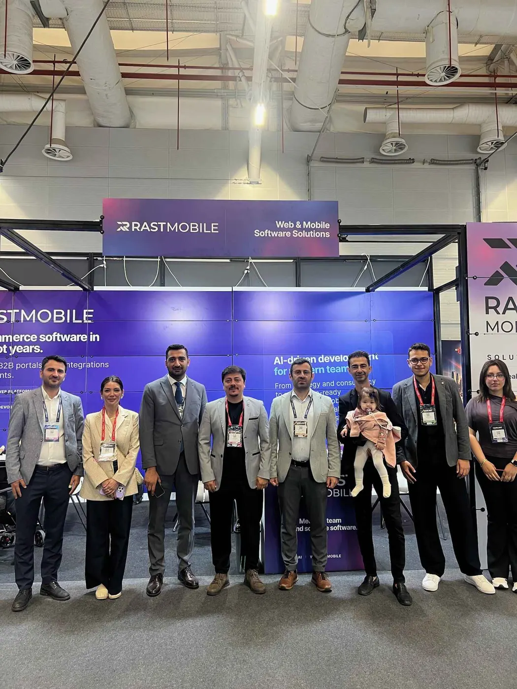 Rast Mobile team working together and attending events