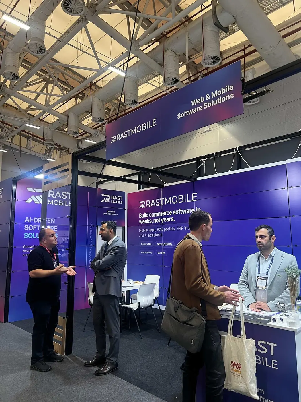Rast Mobile team working together and attending events