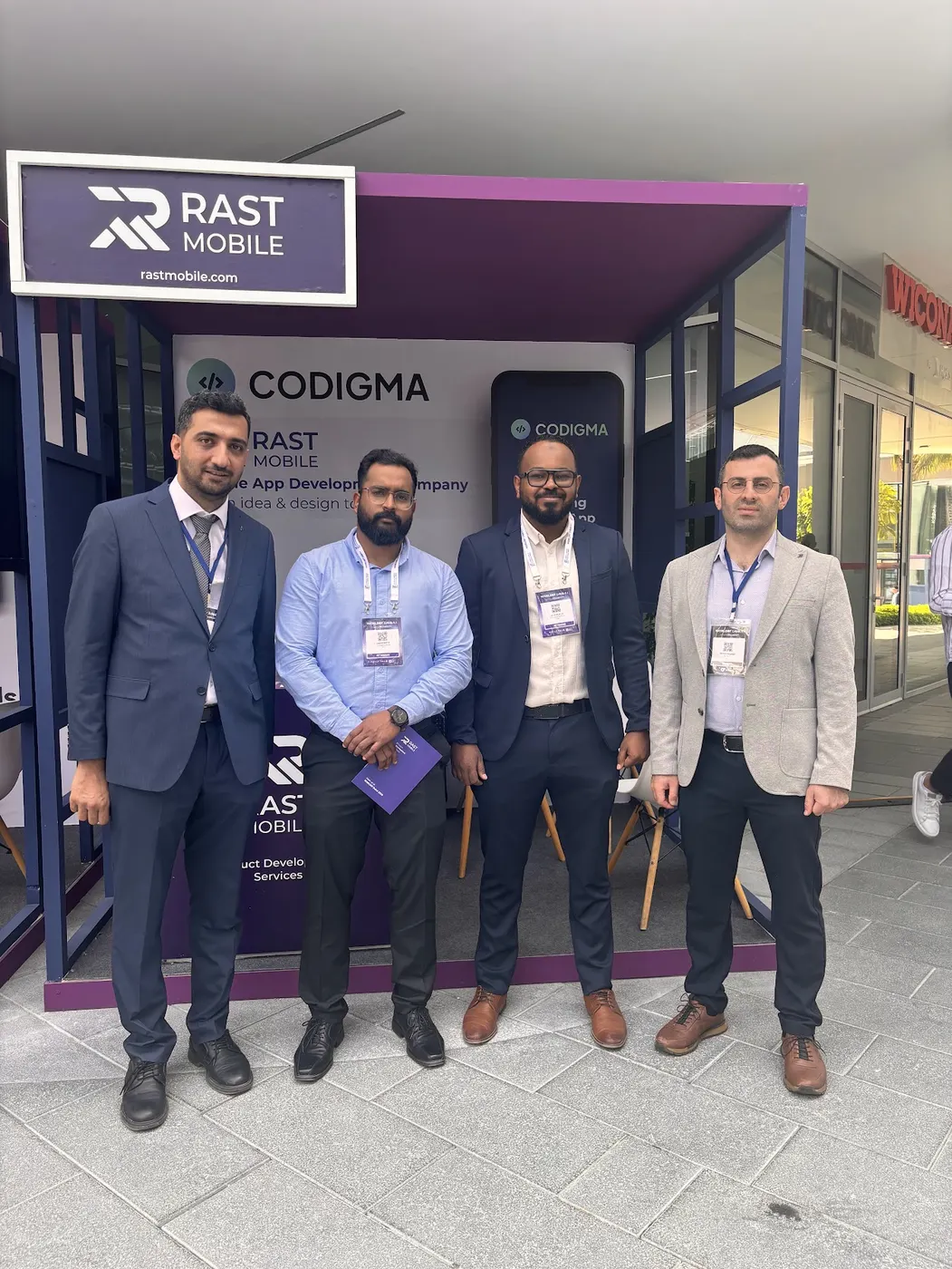 Rast Mobile team working together and attending events