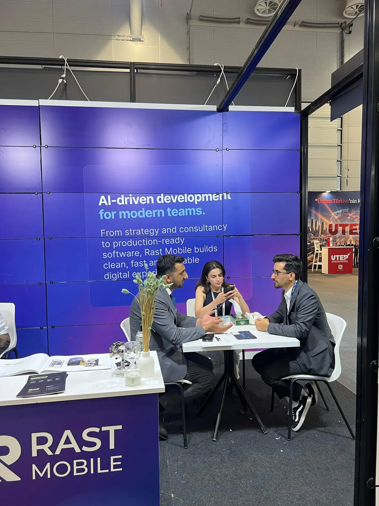 Rast Mobile team working together and attending events