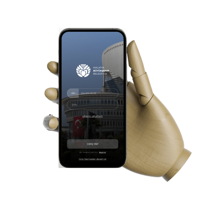 E-Citizen mobile application screens